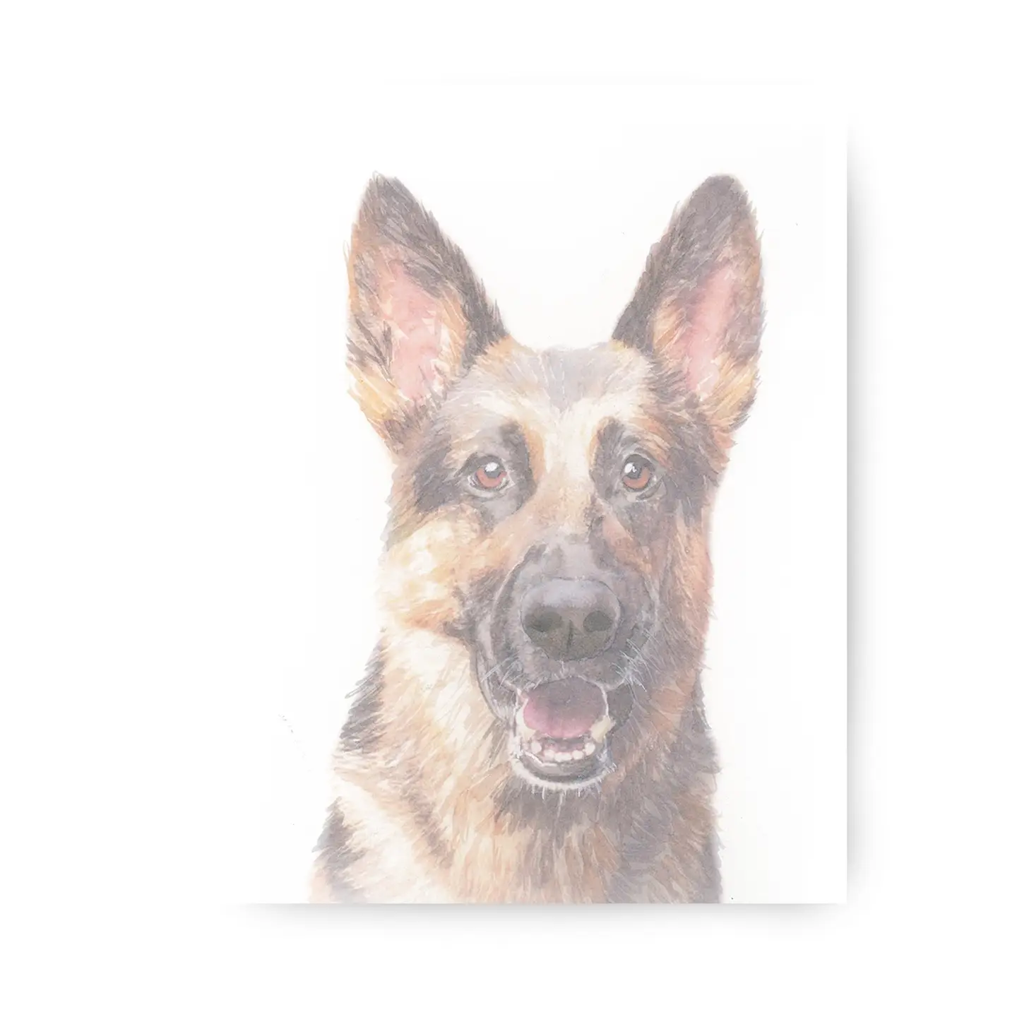 5x7 German Shepherd Print