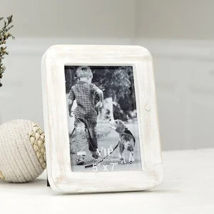 5X7 White Wood Photo Frame