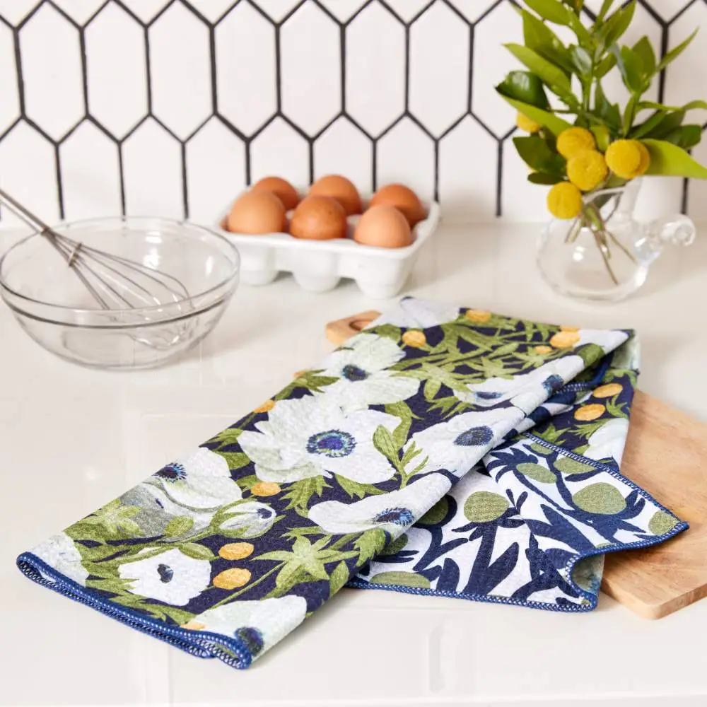 Anemone Poppy Tea Towel