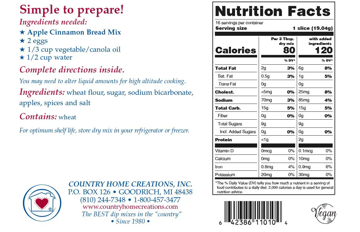Apple Cinnamon Bread Mix - Image 3