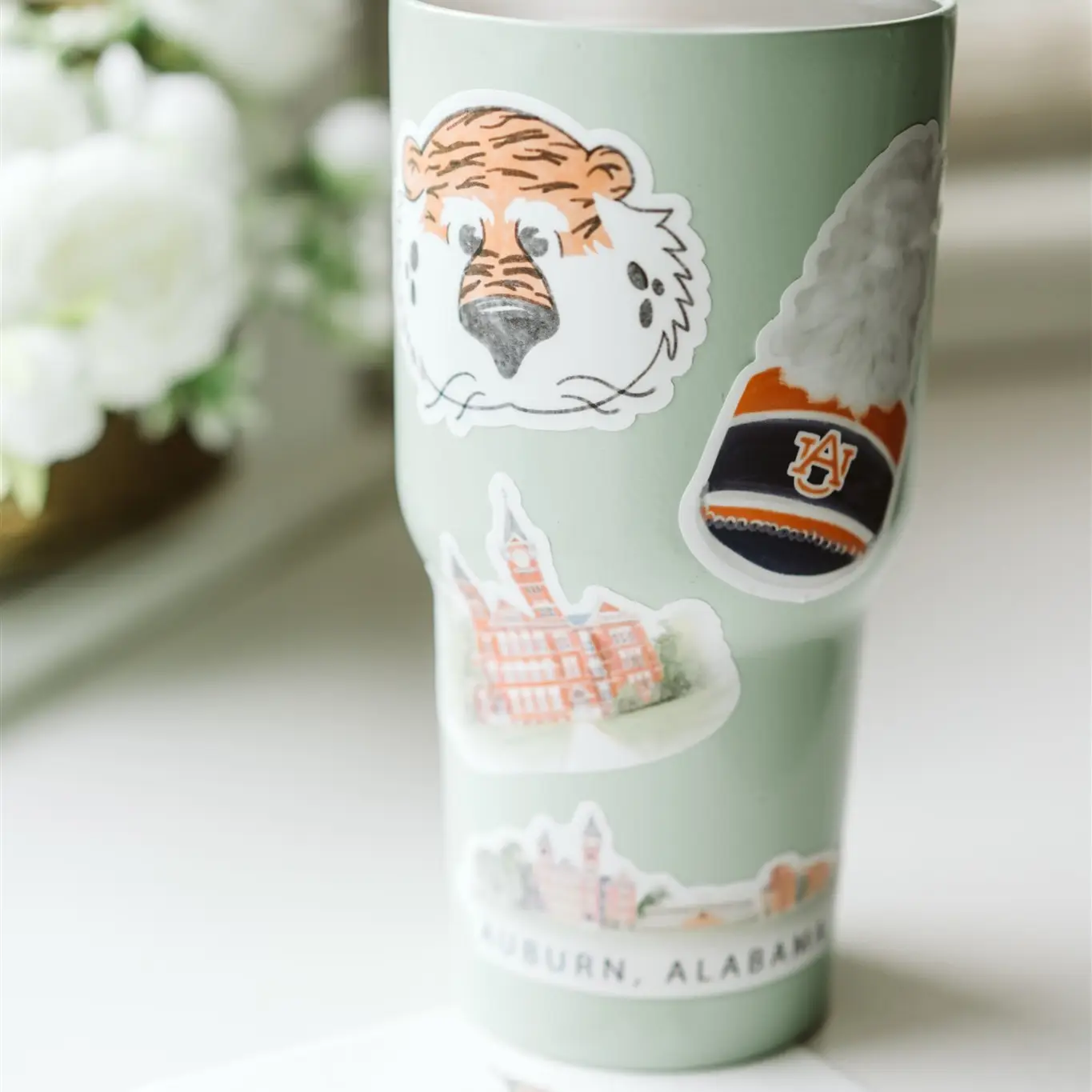 Auburn University Band Hat Sticker - Image 2