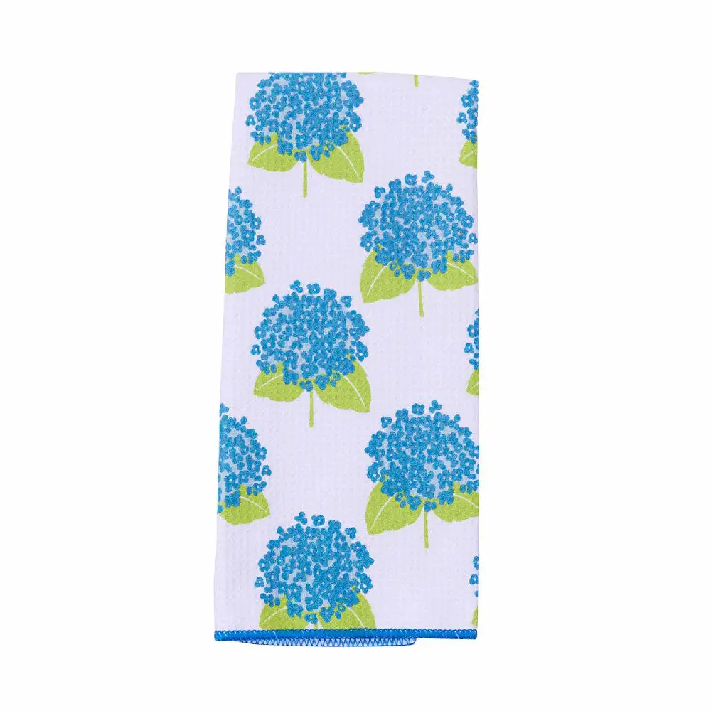 Blue Hydrangea Tea Towel - Image 2