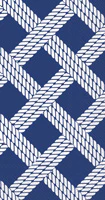 Navy Sailors Rope Guest Towel Set