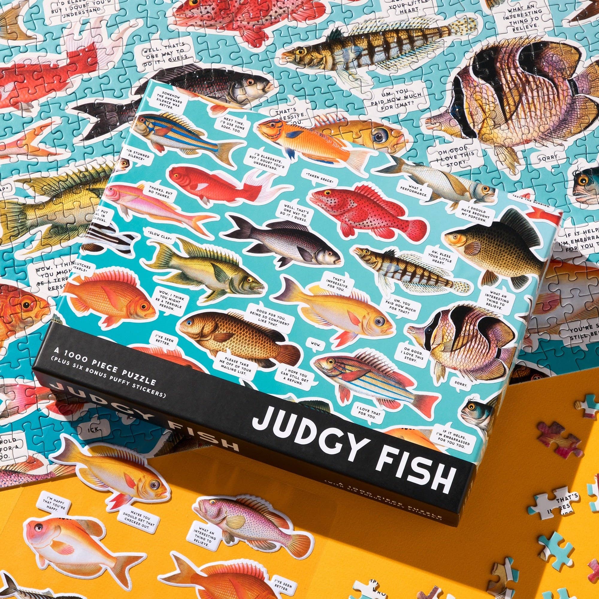 Brass Monkey Judgy Fish 1000 Piece Puzzle - Image 5