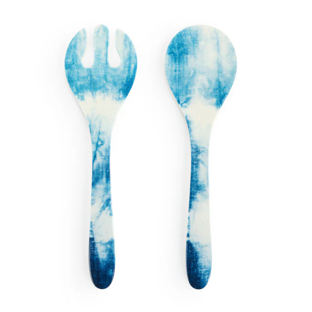 Coastal Shibori Utensil Serving Set - Image 2