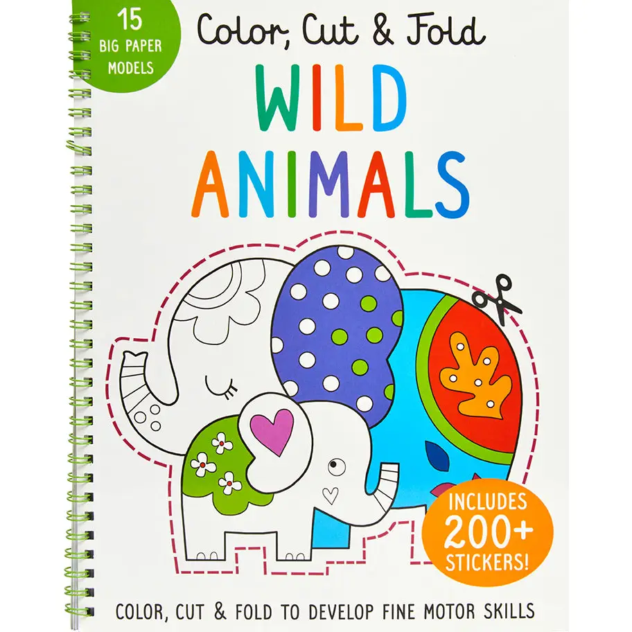 Color, Cut, and Fold: Wild Animals
