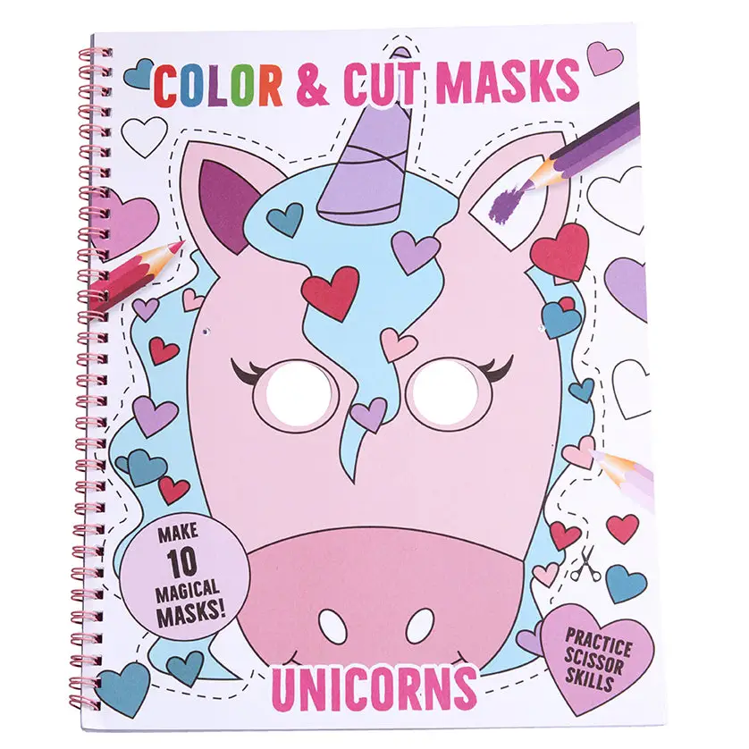 Color & Cut Masks: Unicorns