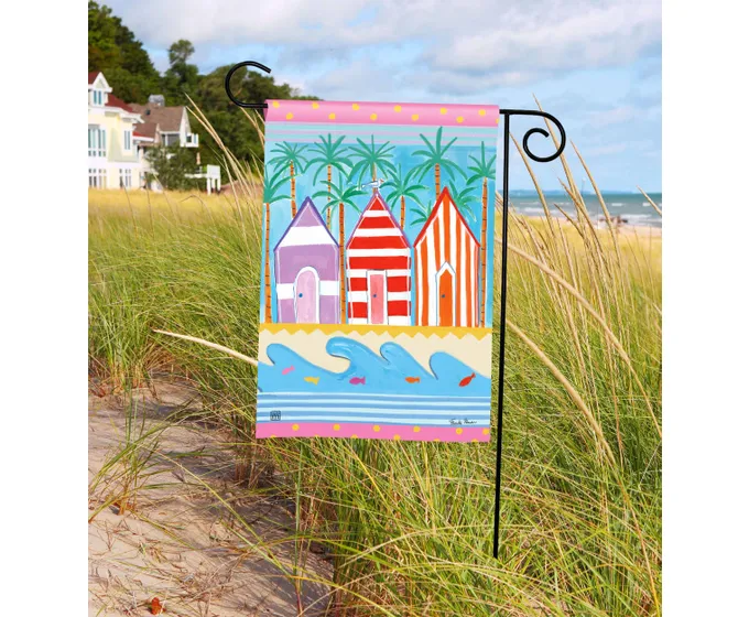 Colorful Cabanas Garden Flag