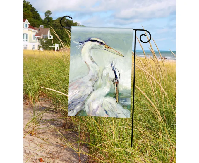 Egrets Garden Flag