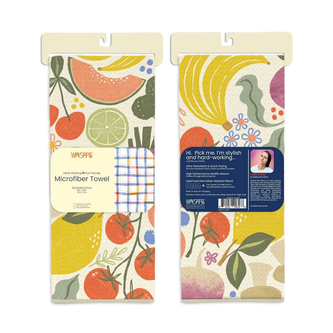 Farm Stand Ultra Absorbent Microfiber Kitchen Towel - Image 5