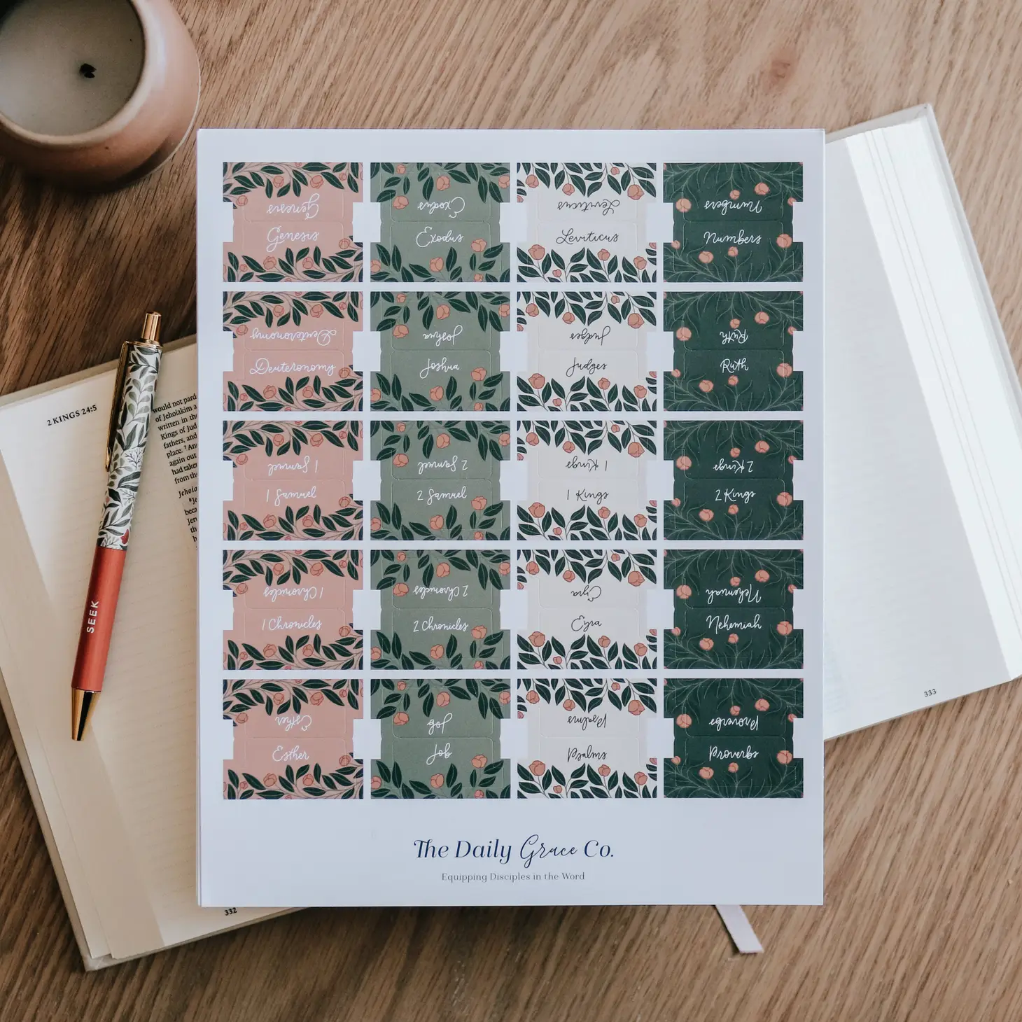 Garden Floral Bible Tabs - Image 2