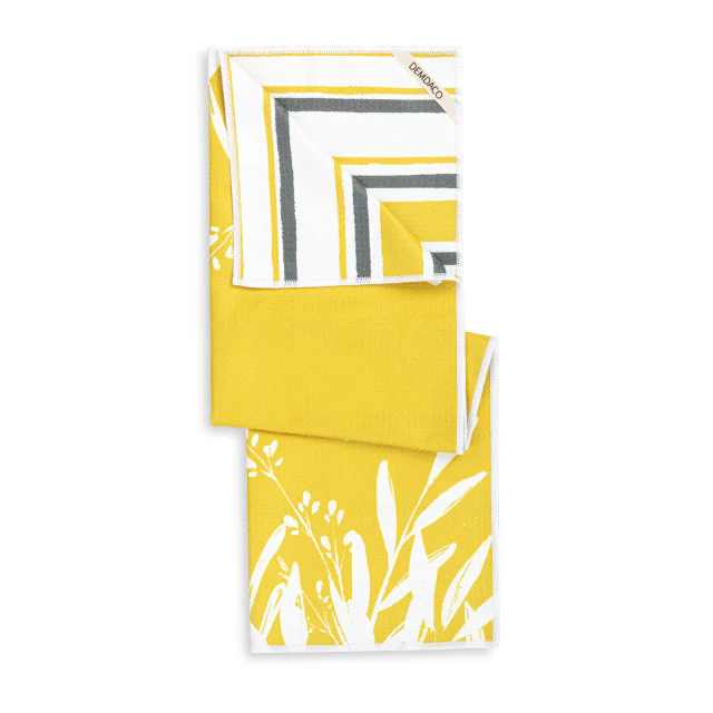 Gold Leaves Reversible Towel