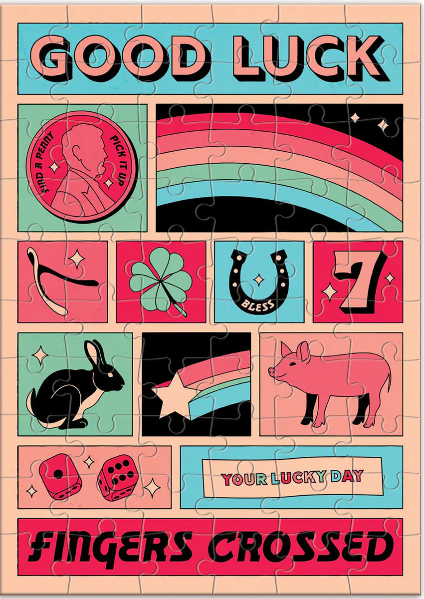 Good Luck Greeting Card Puzzle