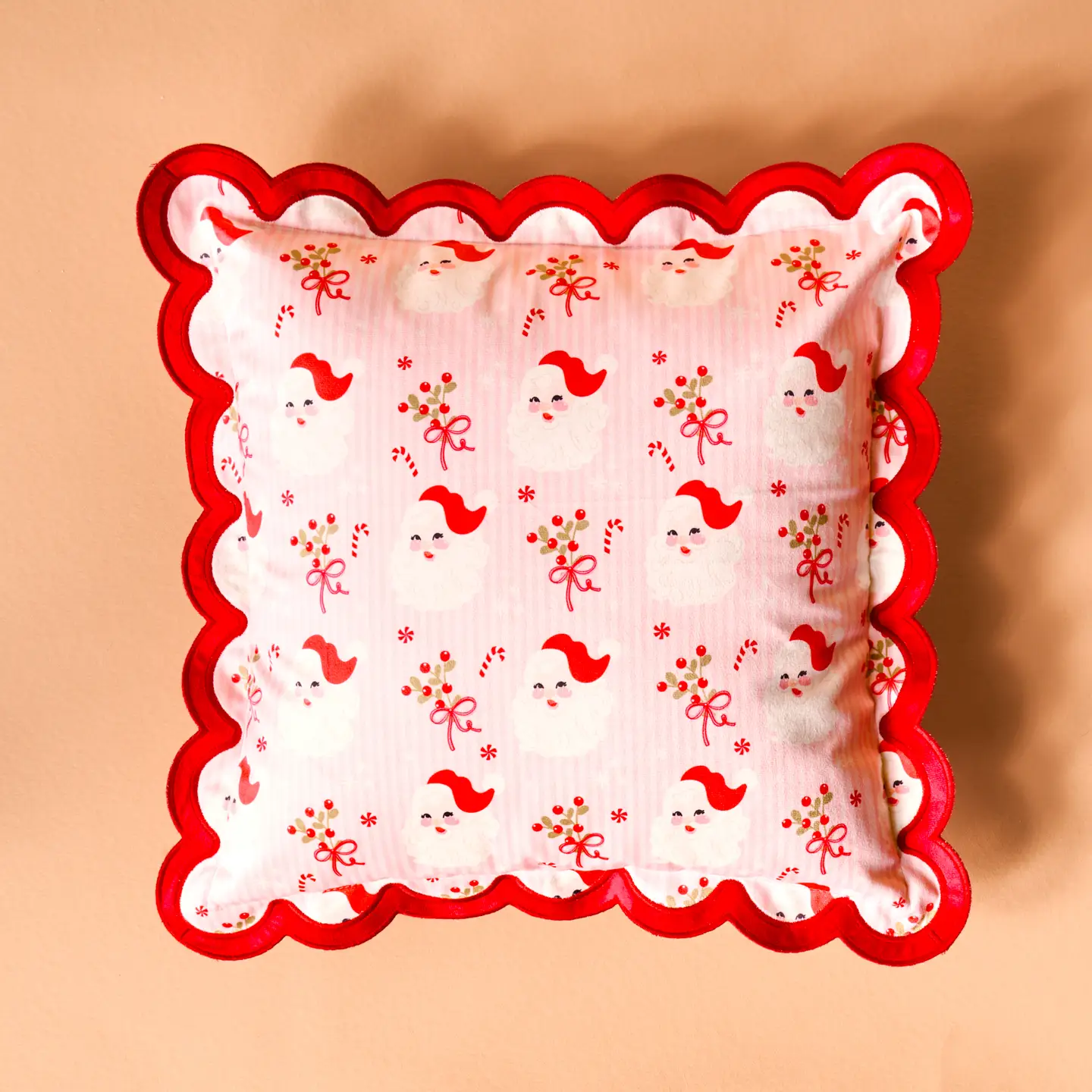 Holly Jolly Santa Pillow