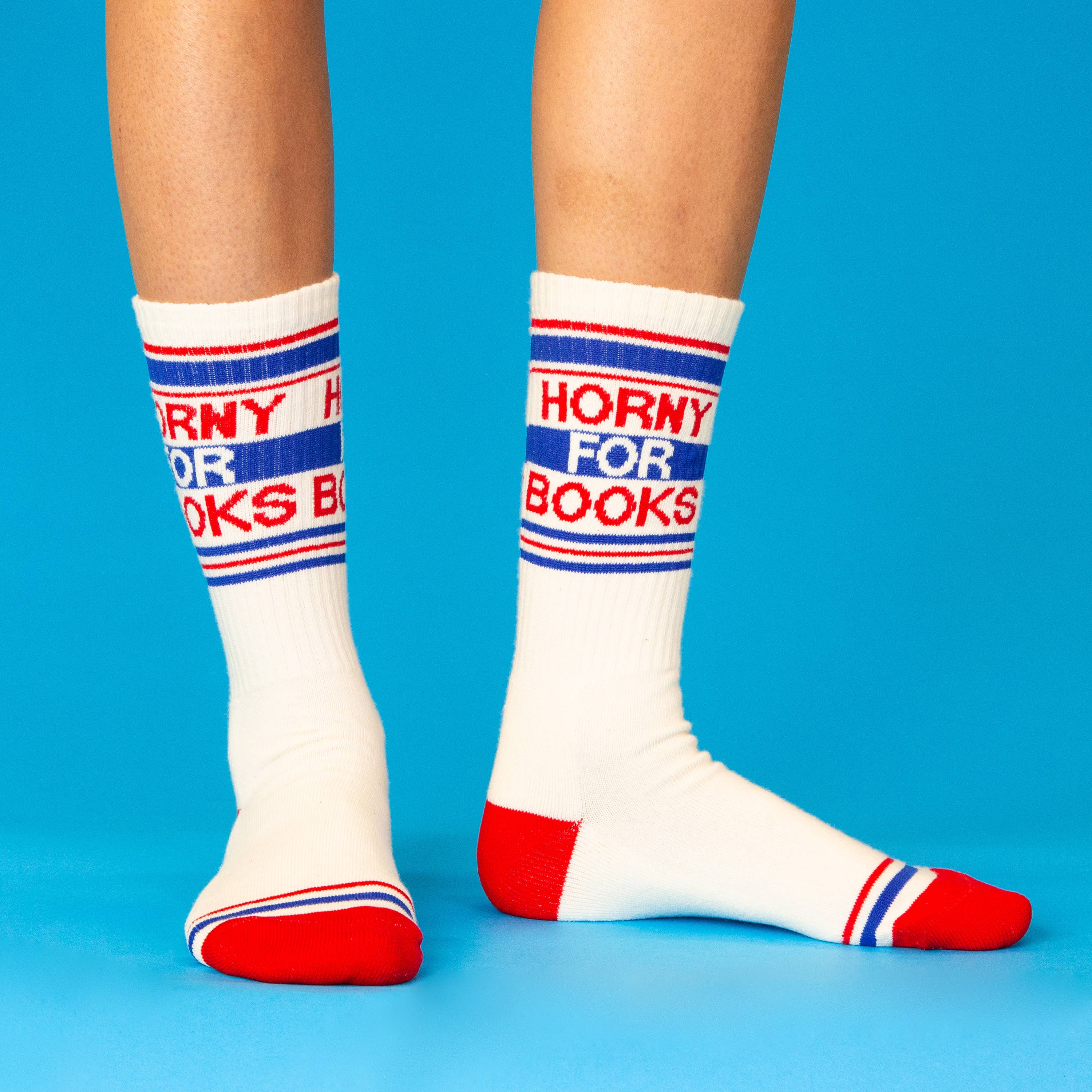 Horny For Books Gym Crew Socks - Image 7