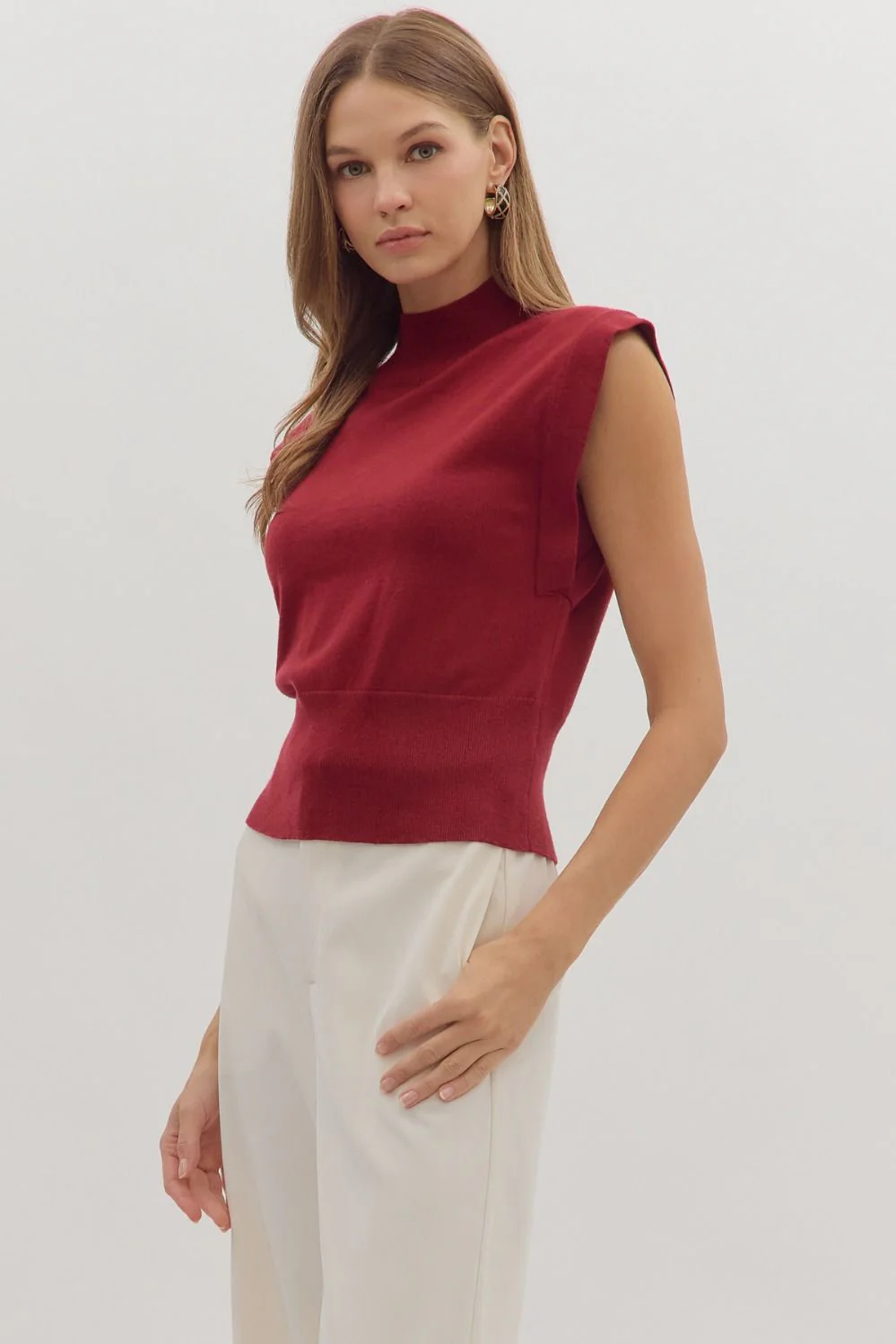 Josie Top | Burgundy - Image 2