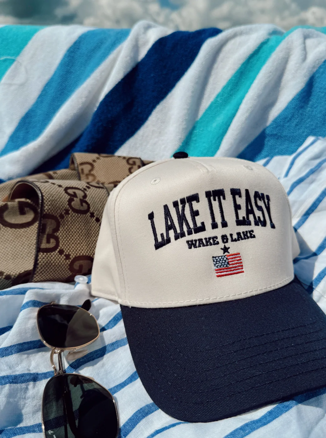 Lake It Easy Vintage Trucker Hat - Image 2