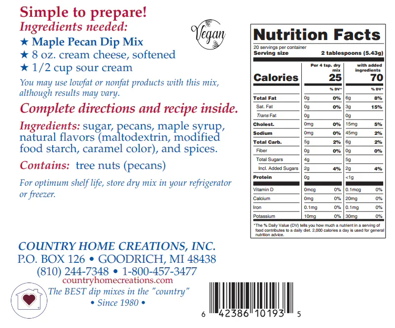 Maple Pecan Dip Mix - Image 3
