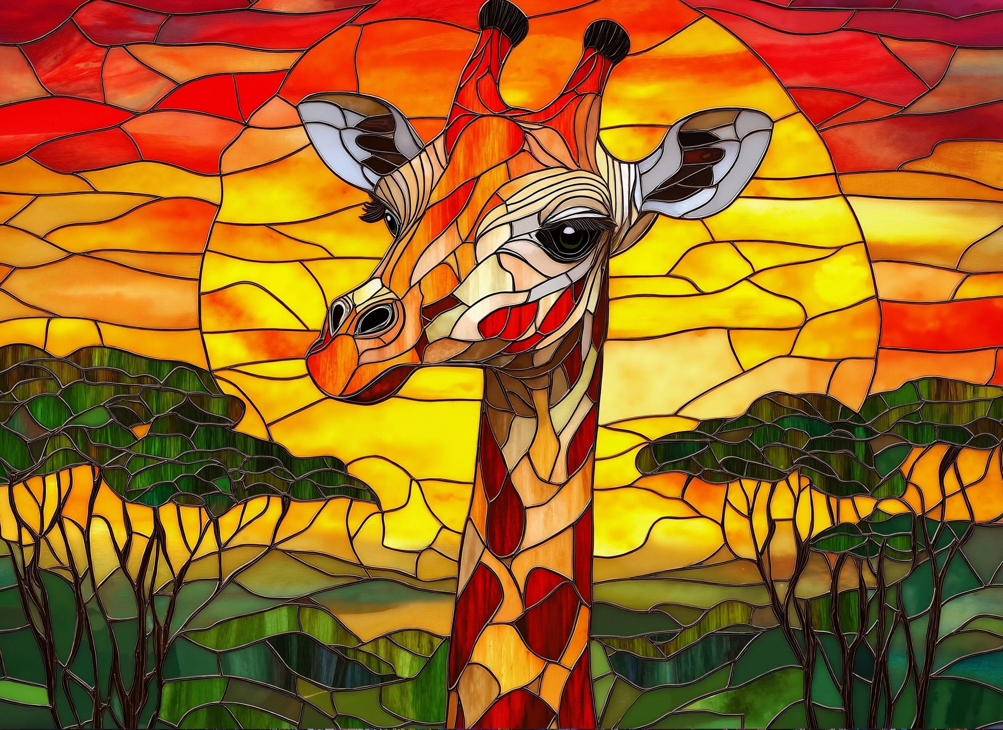 No. 10 - Sunset Giraffe - Image 2