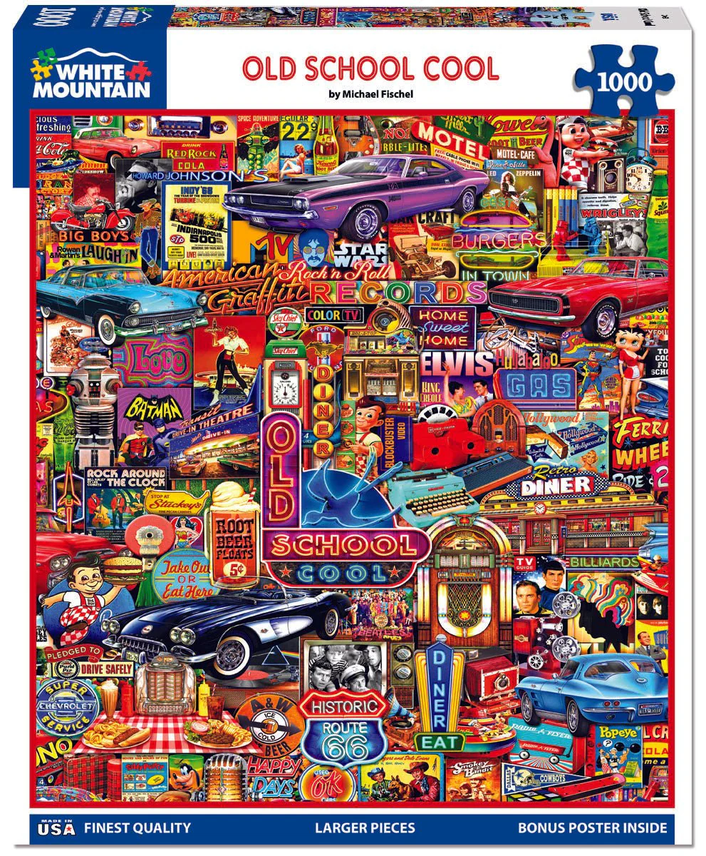 Old School Cool 1000 Piece Jigsaw Puzzle