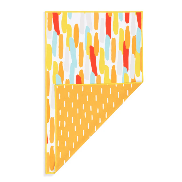 Orange Lines Reversible Towel - Image 3
