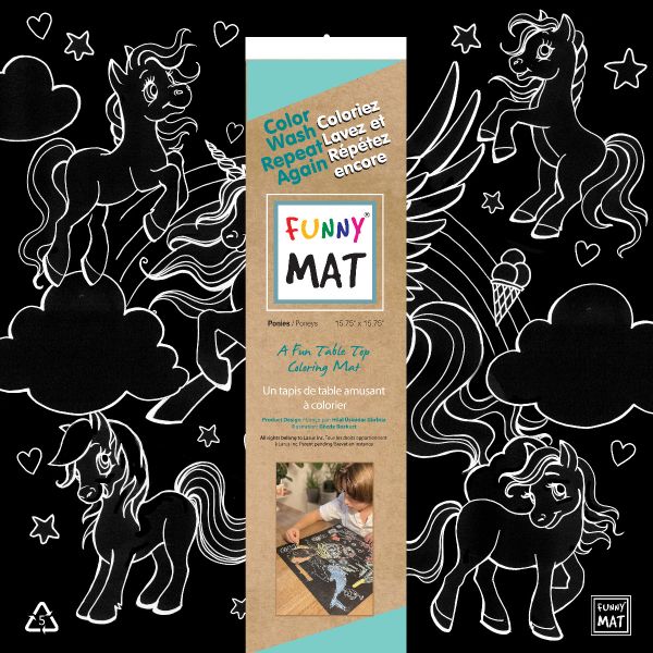Ponies Blackboard Mat - Image 2