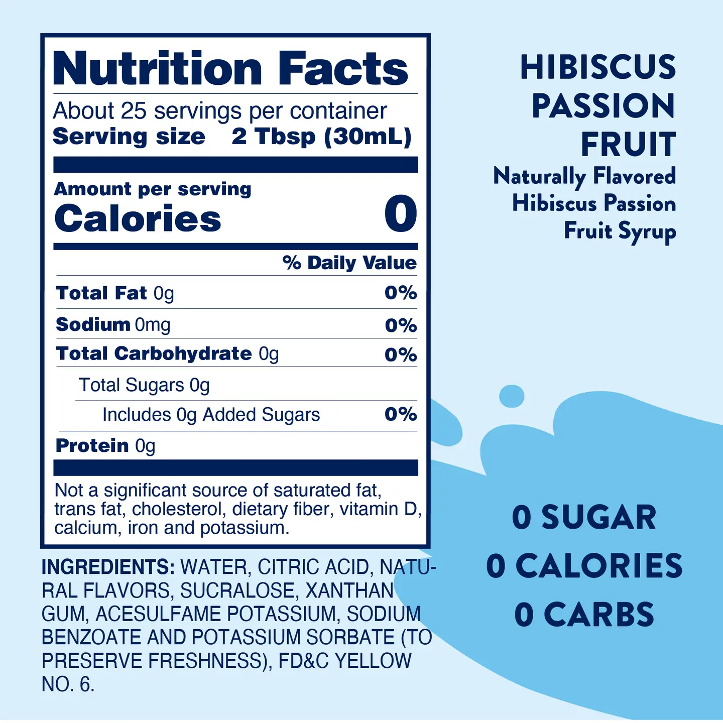 Sugar Free Hibiscus Passion Fruit Syrup - Image 3