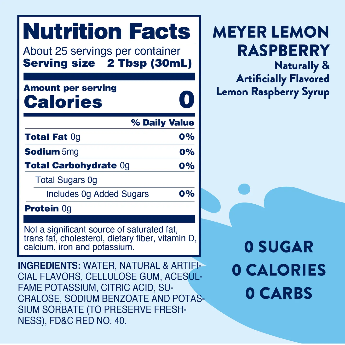 Sugar Free Lemon Raspberry Syrup - Image 3